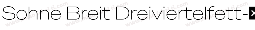 Sohne Breit Dreiviertelfett字体转换